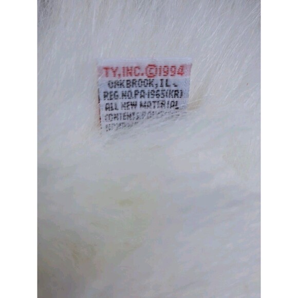 VTG 1994 TY CLASSIC TANGO White & Brown Monkey Chimp Orangutan Plush Stuffed Toy - Picture 7 of 13